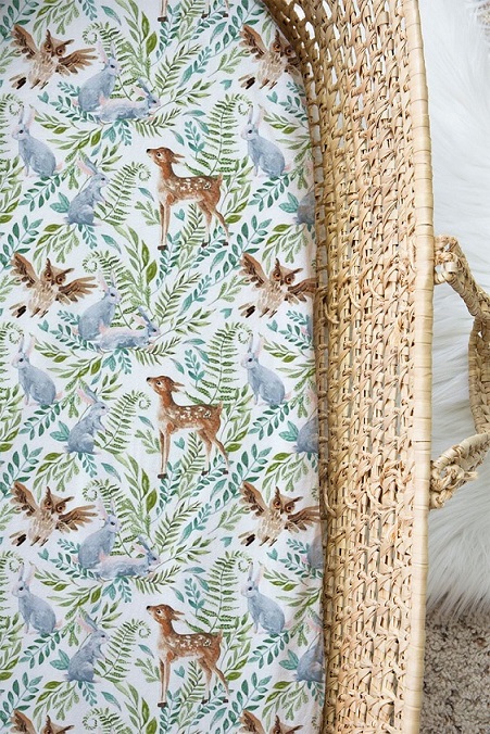 Dra-på-lakan till vagn/vagga, Foggy forest