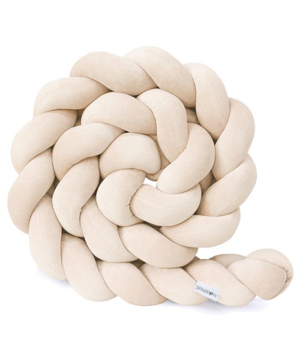 Spjälsängsskydd flätad, Sand