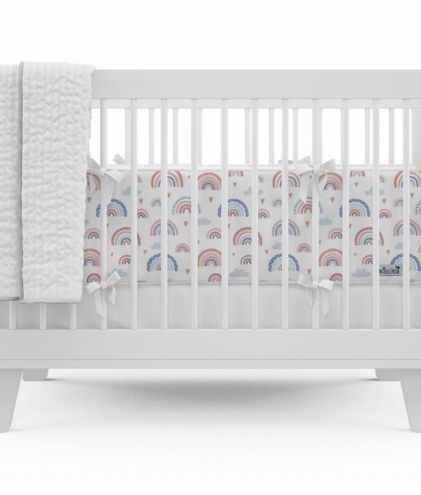 Spjälsängsskydd Happy Rainbow