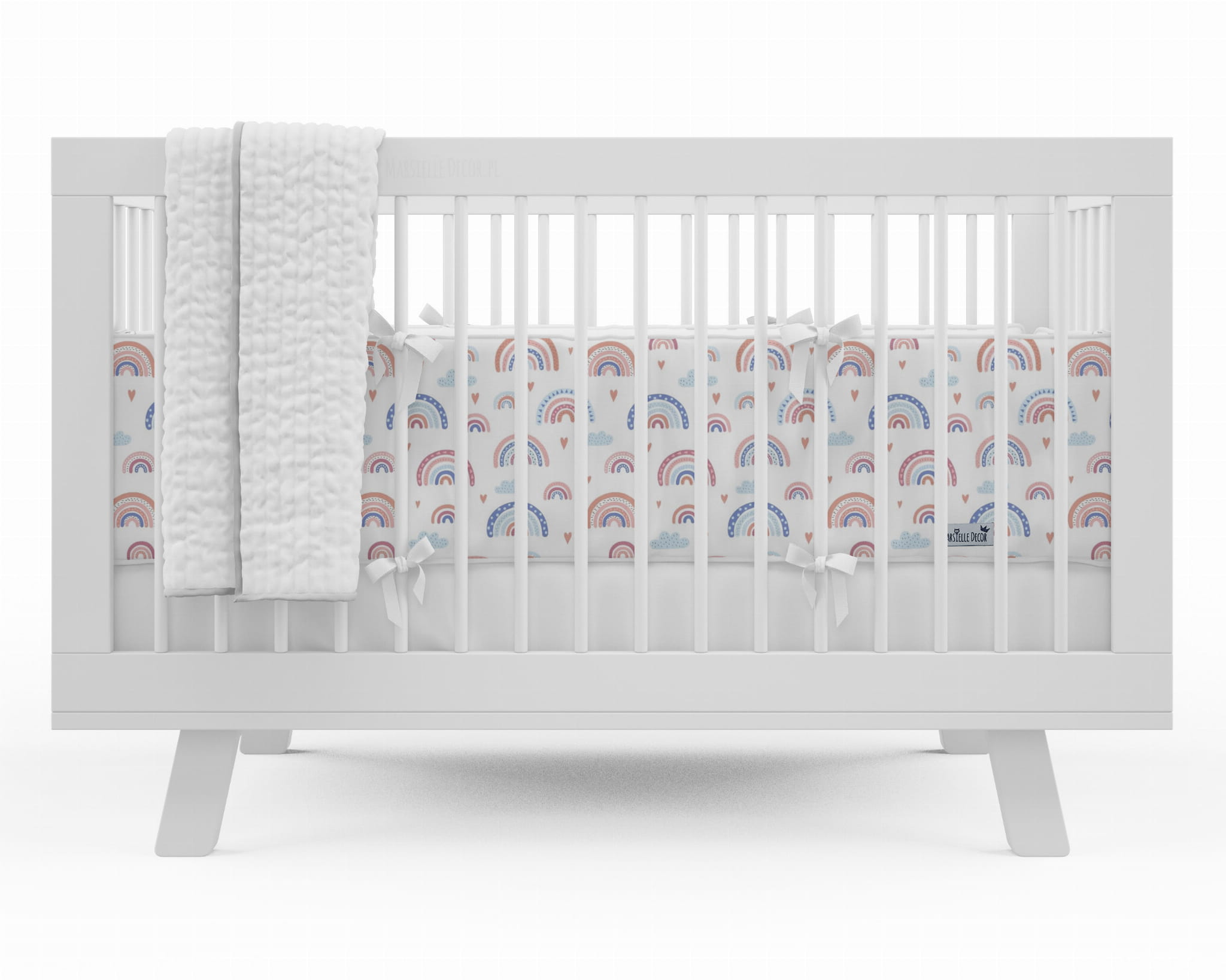 Spjälsängsskydd Happy Rainbow