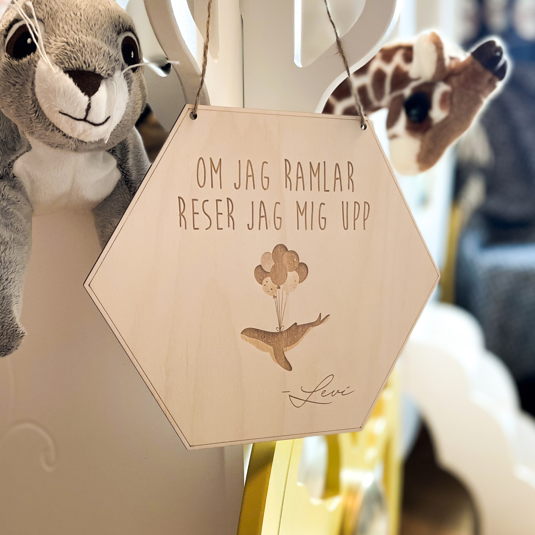 Pepptavla i trä med egen text - Bild 5