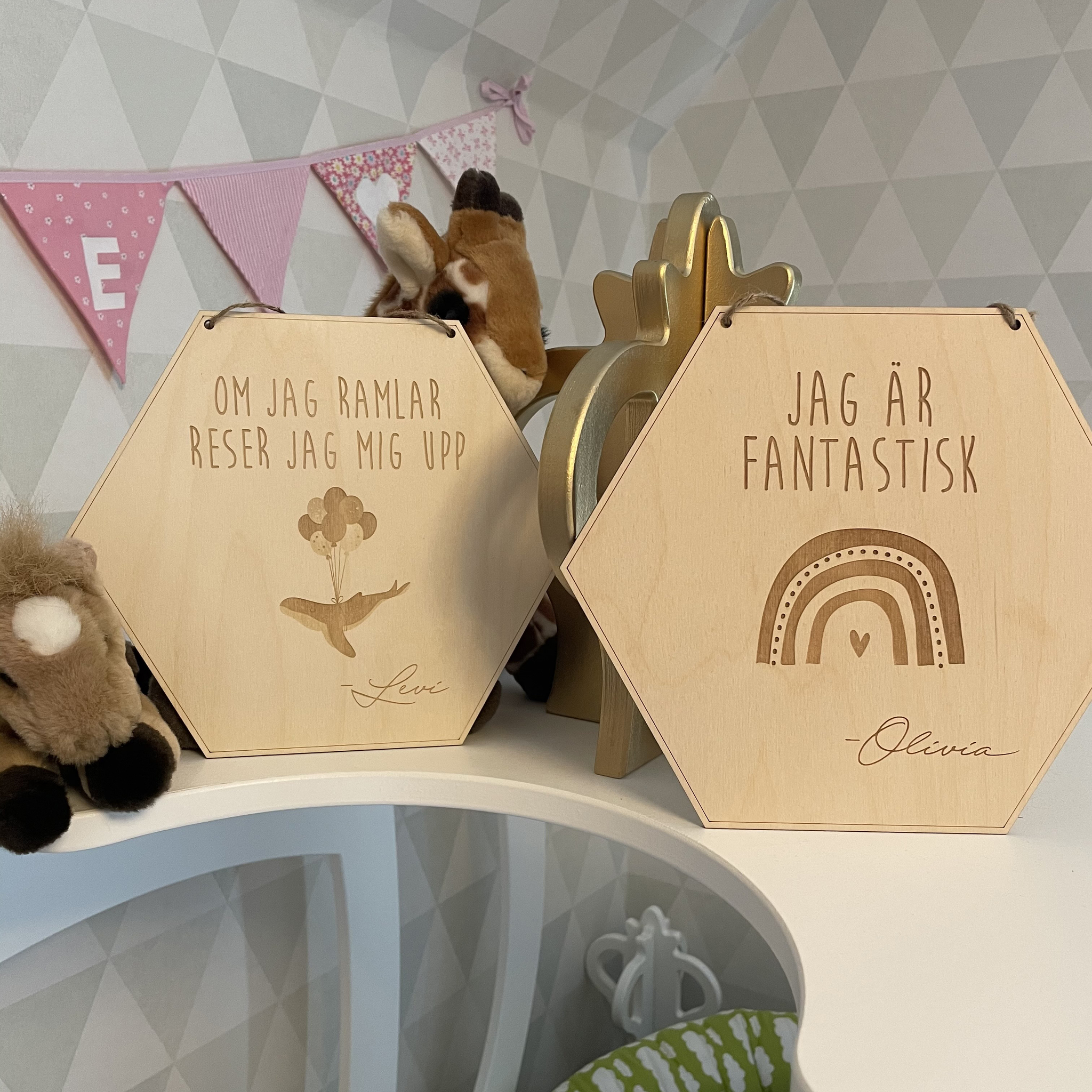 Pepptavla i trä med egen text - Bild 4