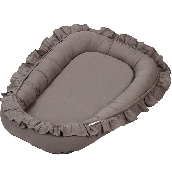 Cotton & Sweets, shark babynest i 100 % linne