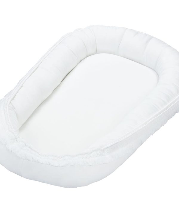 Cotton & Sweets, vit boho babynest i bomull