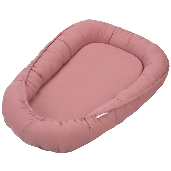 Cotton & Sweets, blush klassisk babynest i 100 % linne