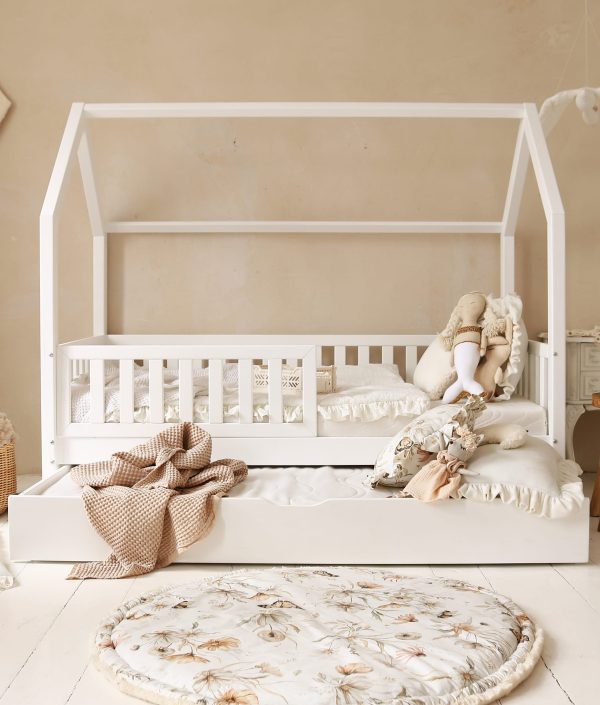 Hussäng Bianca vit 90x190 cm med extra säng