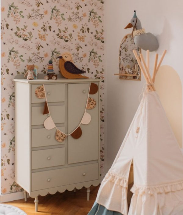 Väggdekoration blå anka