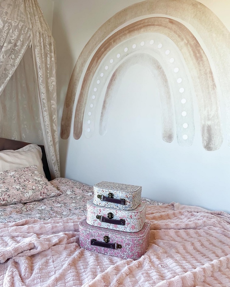 Babylove, beige rainbow, regnbåge väggklistermärke - Bild 2