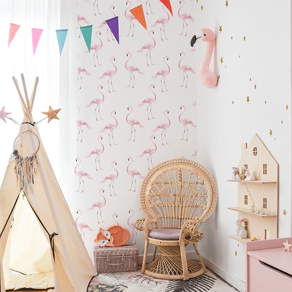 Dekornik, tapet Flamingos - Bild 2