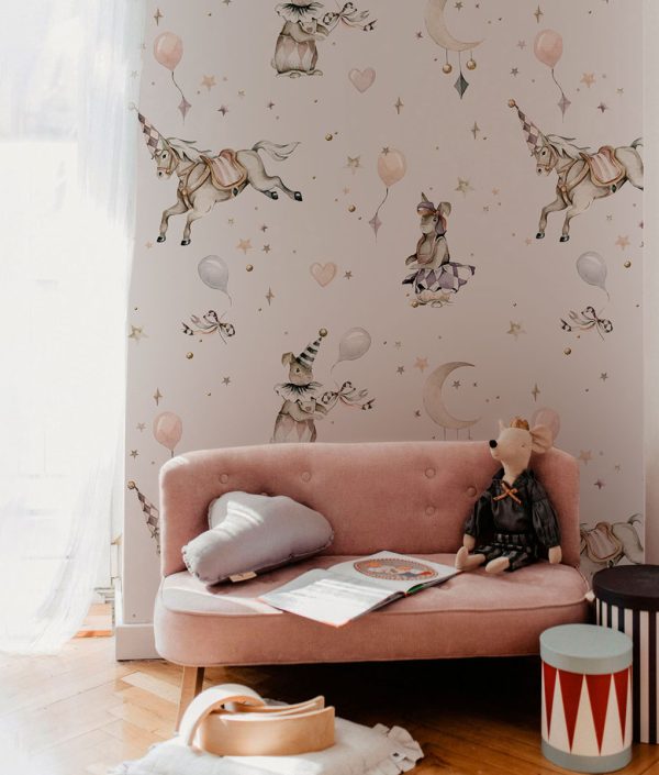 Dekornik, tapet Girls Magic Grey