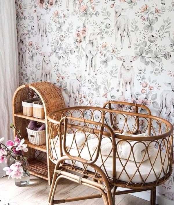 Dekornik, tapet Little Lambs