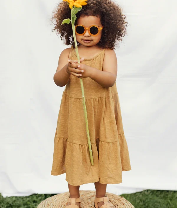 BabyMocs, solglasögon för barn, Signature Round Amber