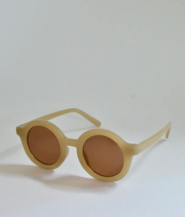 BabyMocs, solglasögon för barn, Signature Round Beige