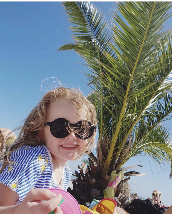 BabyMocs, solglasögon för barn, Signature Round Black - Bild 3