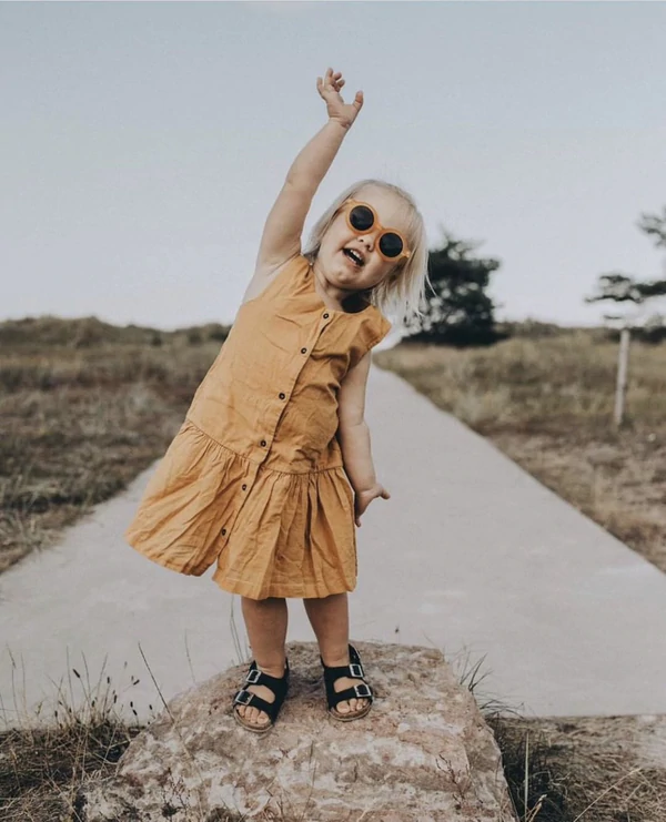 BabyMocs, solglasögon för barn, Signature Round Purple - Bild 3