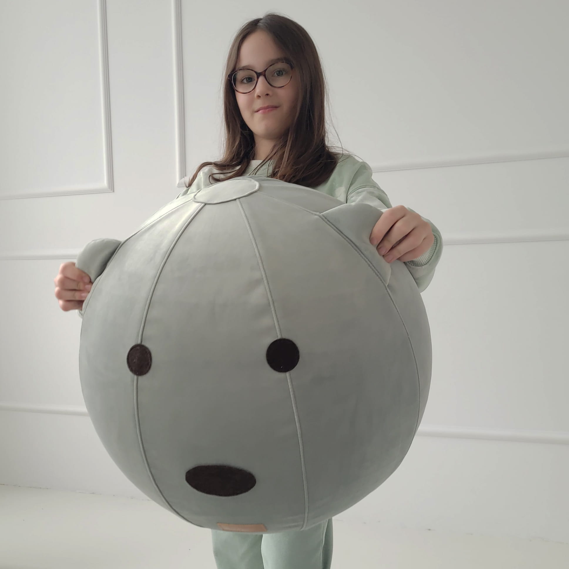 Fayne, sittboll teddy, grön - Bild 2