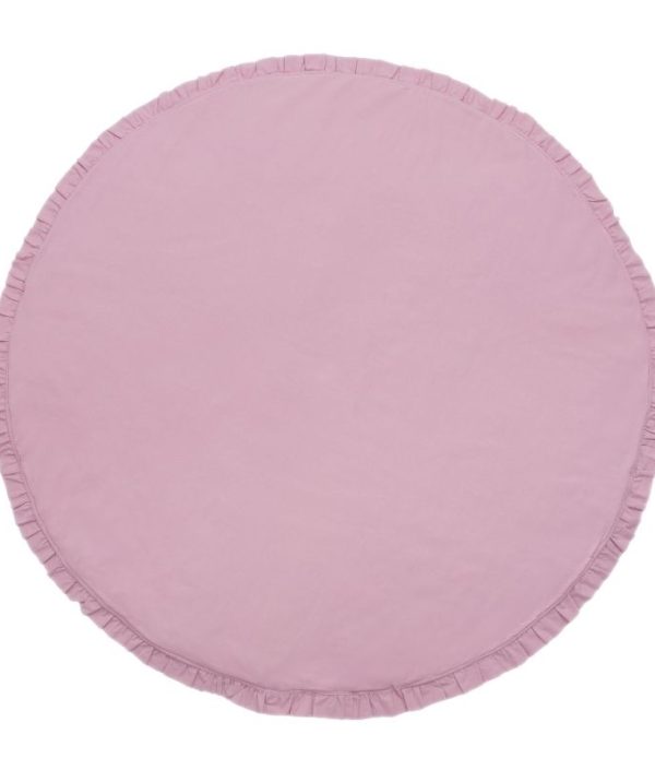 Babylove, rund lekmatta med volanger 120 cm, rosa