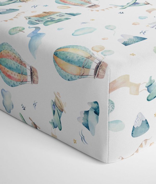 Dra-på-lakan till juniorsäng, In the sky