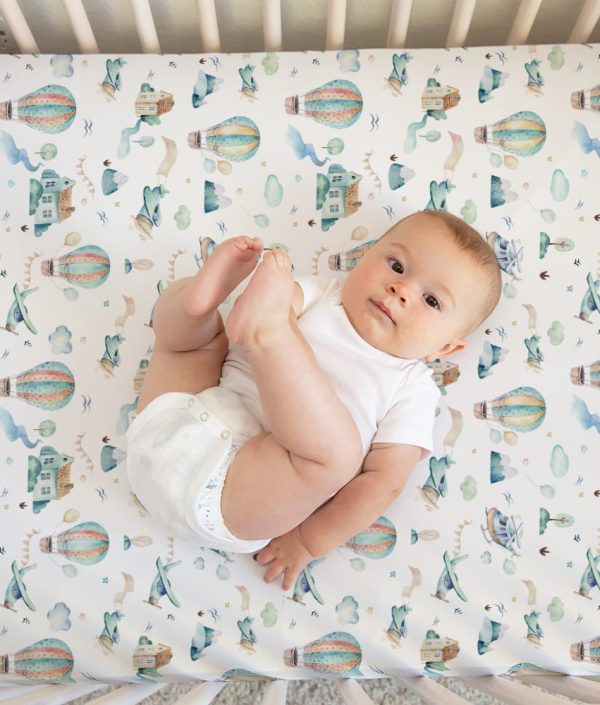 Dra-på-lakan till juniorsäng, In the sky