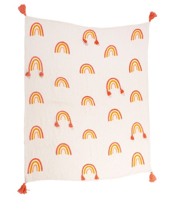 Sass&Belle, bomullsfilt Earth Rainbow