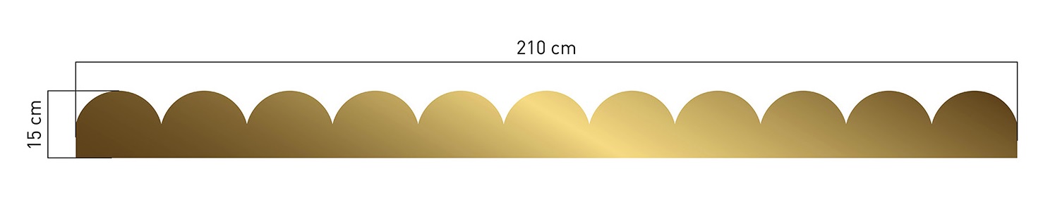 Väggklistermärken Guld Cirklar - Bild 3