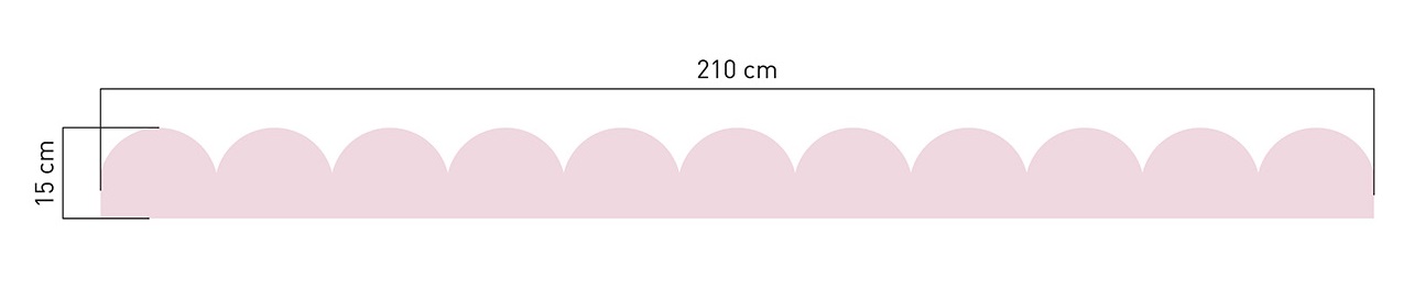 Väggklistermärken Puderrosa Cirklar - Bild 3