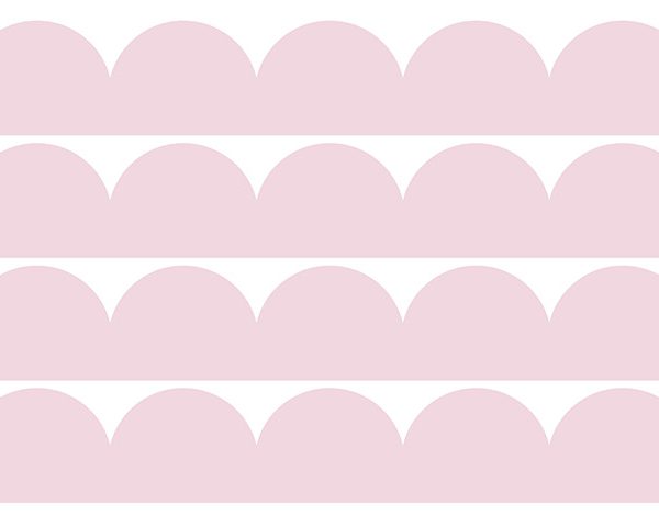 Väggklistermärken Puderrosa Cirklar