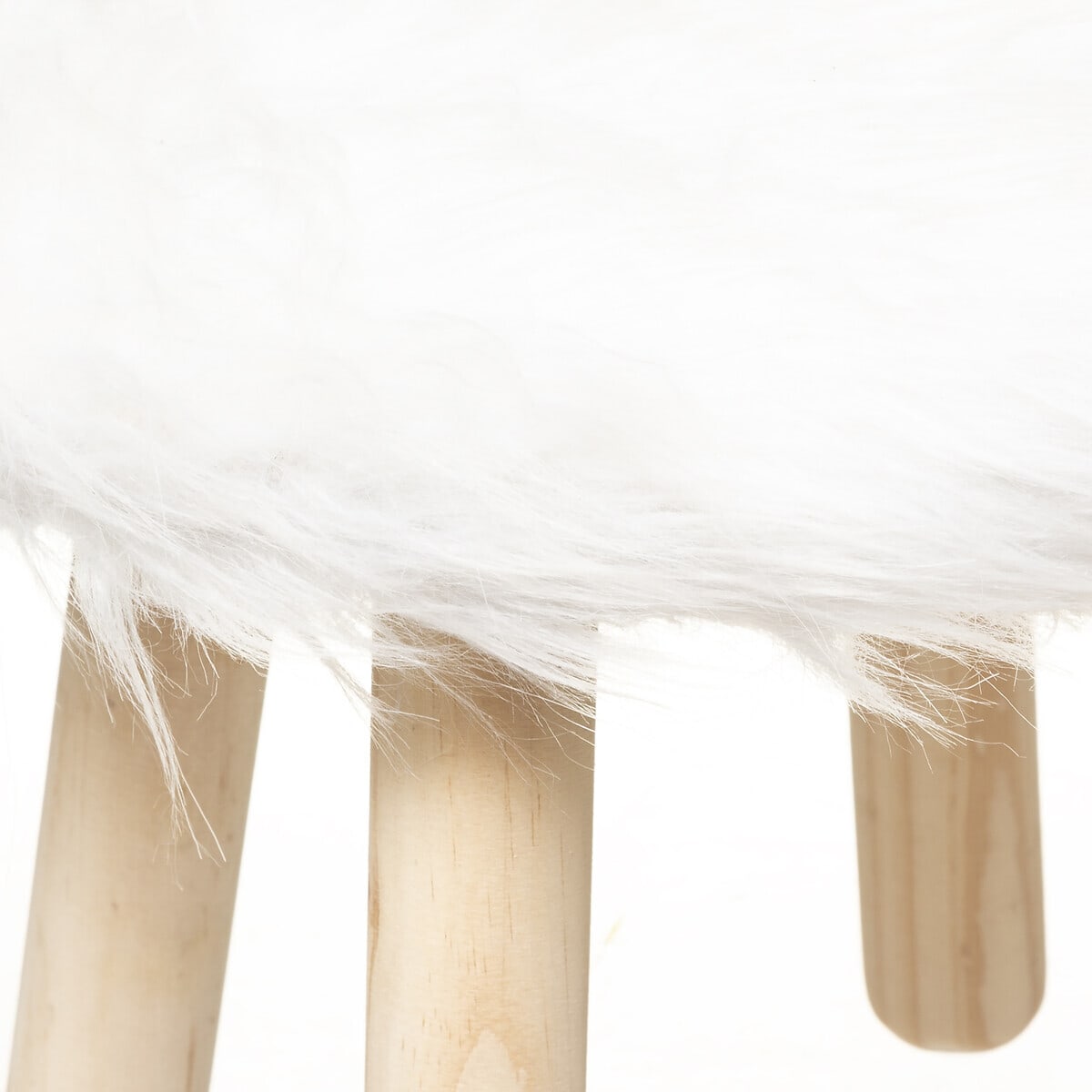 Trästol till barnrummet, vit kanin - Bild 3