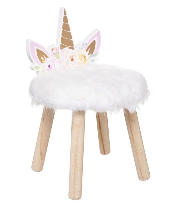 Trästol till barnrummet, enhörning