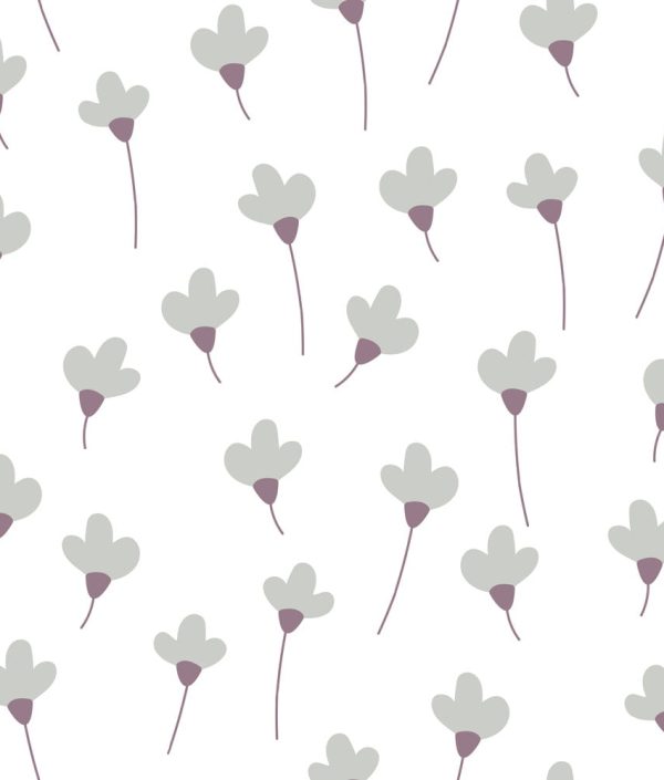 Dekornik, tapet Daisies On White