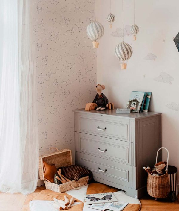 Dekornik, tapet Cosmos White And Blue