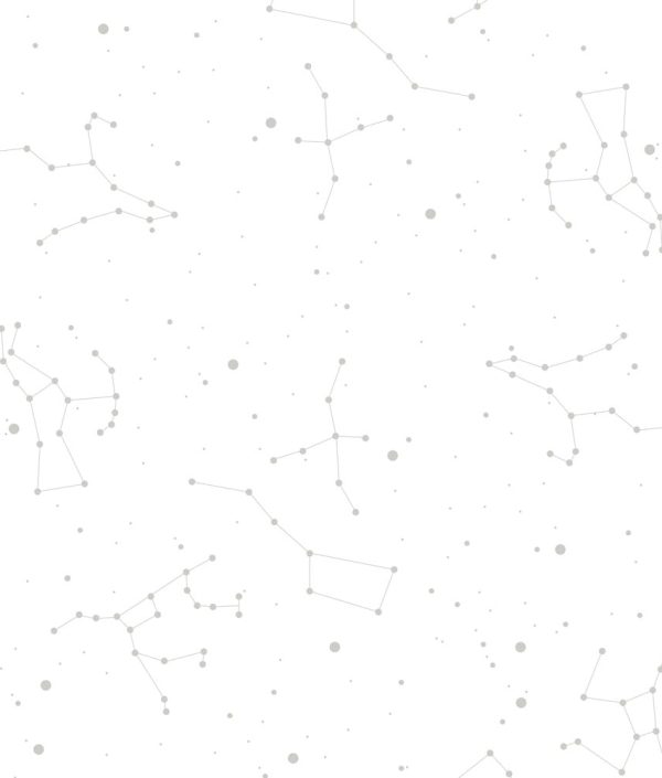 Dekornik, tapet Cosmos White And Grey