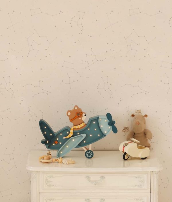 Dekornik, tapet Cosmos White And Grey