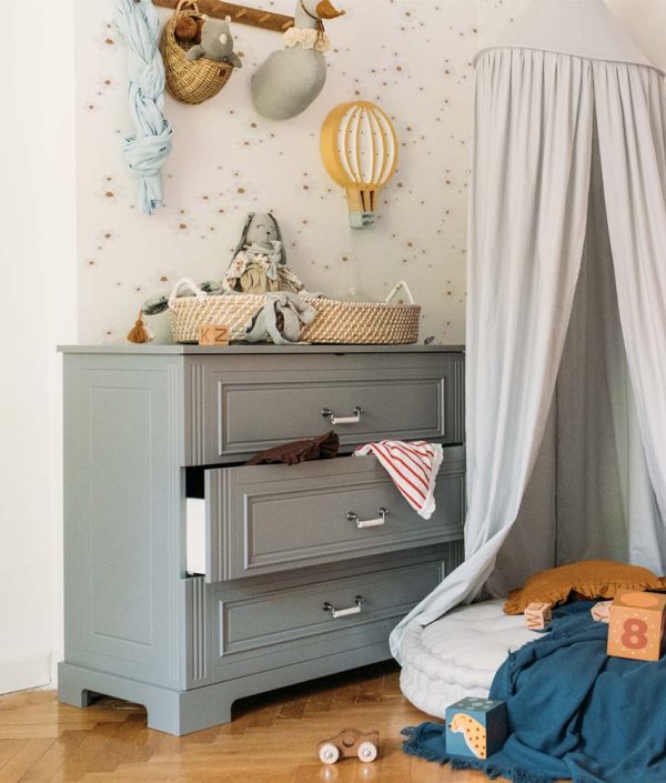 Dekornik, tapet Graphic Flowers on White Background