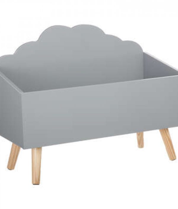 Förvaringslåda moln till barnrummet, grå