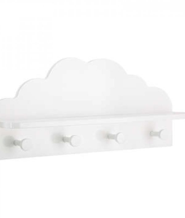 Hylla moln till barnrummet, vit