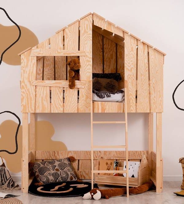 Loftsäng trädkoja, Ted A