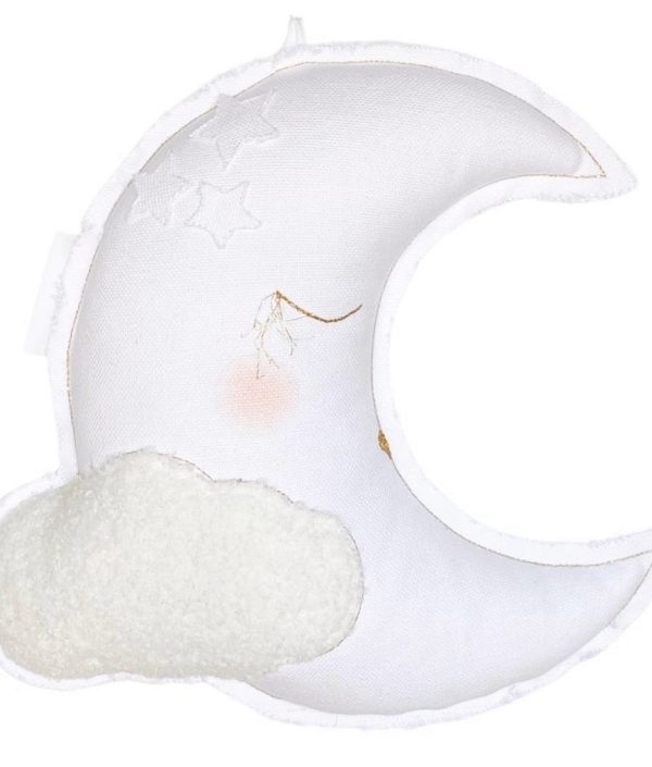 Cotton & Sweets, sängmobil väggdekoration vit måne