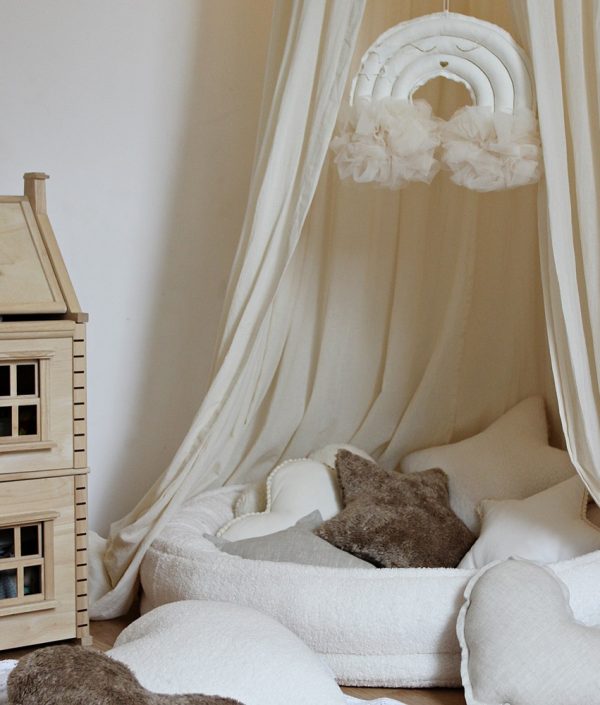 Cotton & Sweets, sängmobil väggdekoration vanilj regnbåge