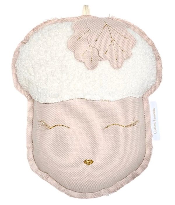 Cotton & Sweets, sängmobil väggdekoration puderrosa ekollon