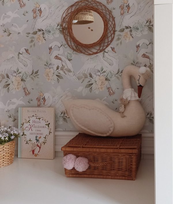 Dekorillo, tapet Friendship story blue grey