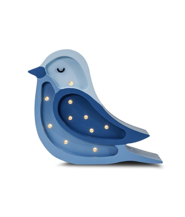 Little Lights, Nattlampa till barnrummet, Liten fågel Denim