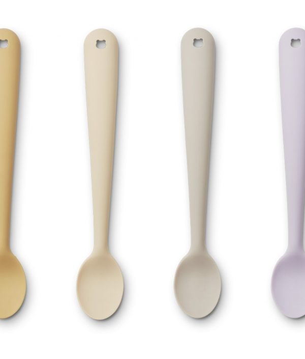 Liewood, Siv silikonsked 4-pack, Jojoba multi mix