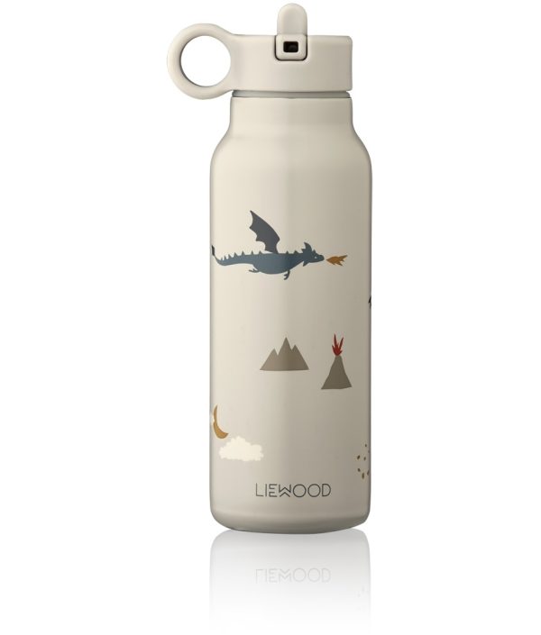 Liewood, Falk termos vattenflaska, Little dragon dark sandy mix
