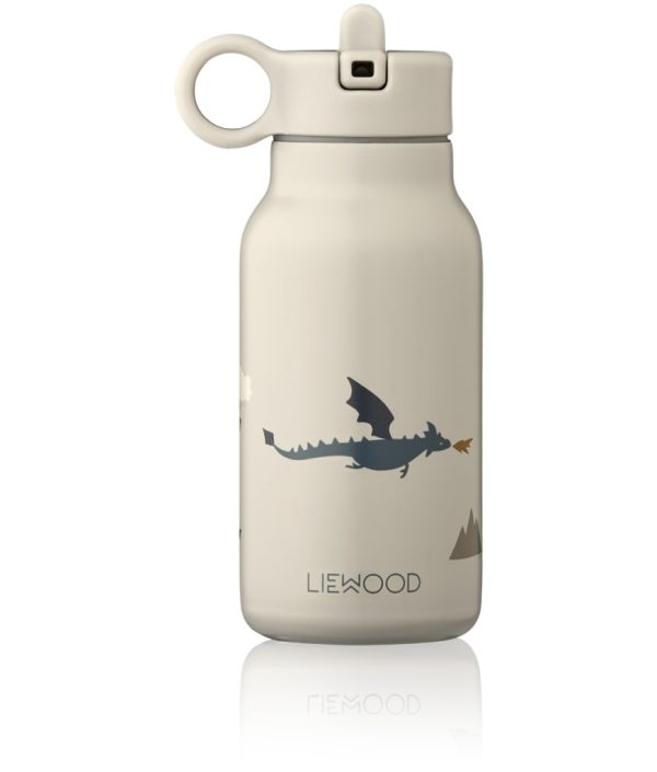 Liewood, Falk termos vattenflaska, Little dragon dark sandy mix