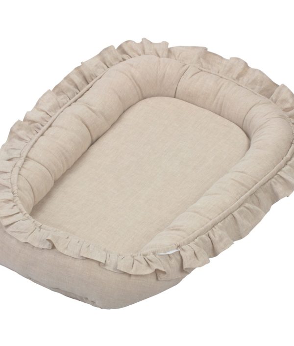 Cotton & Sweets, natur babynest i linne