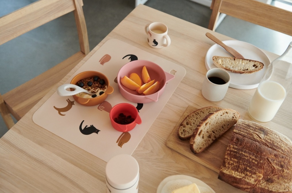 Liewood, Eddie 3-pack snackskålar i silikon, Dusty raspberry multi mix - Bild 5