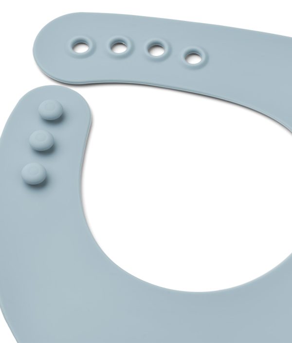 Liewood, Ember Silikon haklapp 2-pack, Sea blue/whale blue mix