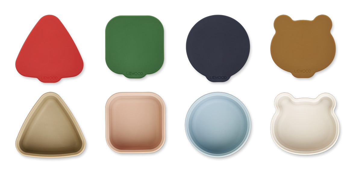 Liewood, Toto 4-pack snackskålar i silikon, Multi mix - Bild 3