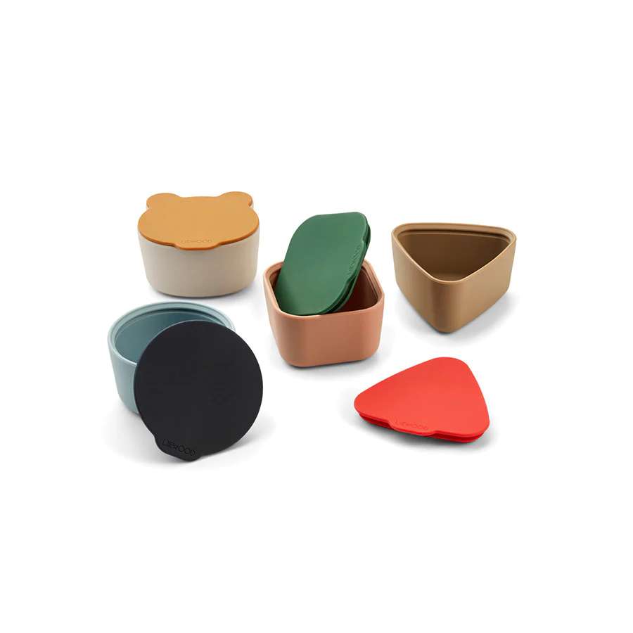 Liewood, Toto 4-pack snackskålar i silikon, Multi mix